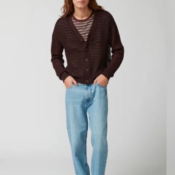 Urban Outfitters BDG Unisex Beach Cardigan NWOT in Brown - Picture 3 of 9